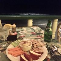Hummus plate   at Sebastian's on the Beach in Tortola