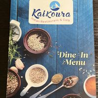 Menu  at Kaikoura Indian in Kaikoura