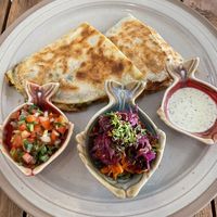 almond pesto quesadilla (vegetarian)  at JaJa Cafe & Spice in Krabi