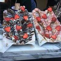 Sample of churros with toppings at Churros London in North West London