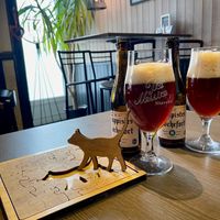 Lekkere trappist! at Friterie Sebastien in Stavelot