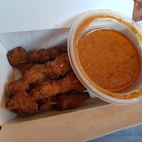 Satay chicken skewers at 1423 China Kitchen in Windsor