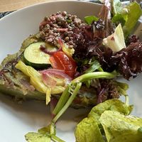 Vegan frittata with 2 sides   at Eat the Future in Oxford