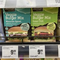 Veggie burger mixes  at Mercator Hipermarket in Mostar