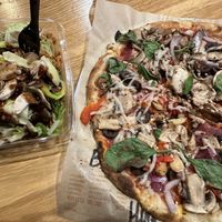 Salad + pizza   at Blaze Pizza in Rowlett