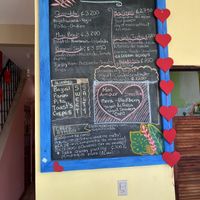 Additional ‘special’ menu  at Dolce Aroma in Monteverde