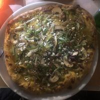 Vegan “macro” pizza  at Pizza Rush - Maybe closed in Lisbon