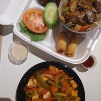 PET and sweet and sour tofu at Urban Vegan - Lake View in Chicago