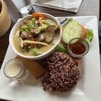 Green curry lunch special   at Urban Vegan - Lake View in Chicago