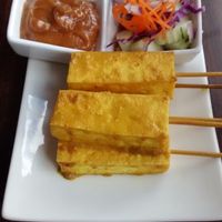 Tofu satay at Urban Vegan - Lake View in Chicago