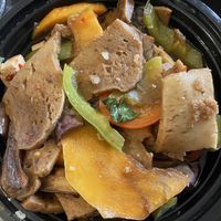 PET with seitan   at Urban Vegan - Lake View in Chicago