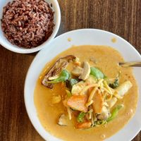 Red curry with vegetables   at Urban Vegan - Lake View in Chicago
