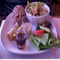 Green curry with vegan shrimp at Urban Vegan - Lake View in Chicago