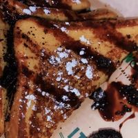 Brunch: Cookie Monster French Toast (Topped with Oreos) #Veganuary at Can't Believe It's Not Meat - Chicago Ave in Chicago