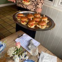 Mini burgers  at Landbogården in Aeroeskoebing