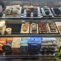 Variety of sweets and some vegan cheeses and meat alternative options to buy as well at Violeta Dulceria Vegana in Valparaiso