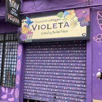 New look from outside  at Violeta Dulceria Vegana in Valparaiso