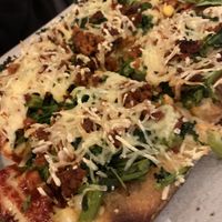 Chorizo Broccoli Rabe w/ truffle  at Pizza Collective in New York City