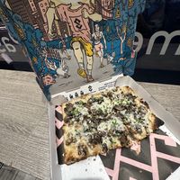 This is 3 slices for the mushroom pizza   at Pizza Collective in New York City