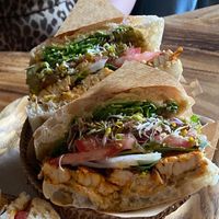 Tempeh sandwich  at The Royal Food & Drink in Seoul