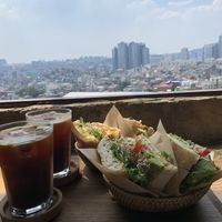 View from the top floor  at The Royal Food & Drink in Seoul