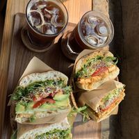 Vegan sandwiches  at The Royal Food & Drink in Seoul