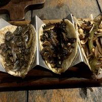 Vegan tacos   at La Malinche in Tulum