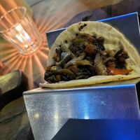 Vegan taco at La Malinche in Tulum