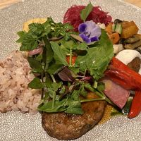 Vegan plate   at Hyssop in Kyoto