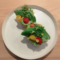 Avocado toast at Hyssop in Kyoto