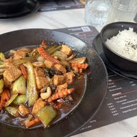 Tofu store fry with cashew nuts (asked for pak Choi extra)   at ARROI Restaurant in Bled