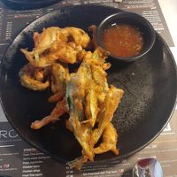 Veggie tempura at ARROI Restaurant in Bled