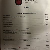   at ARROI Restaurant in Bled