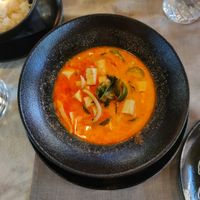 Red curry with tofu at ARROI Restaurant in Bled