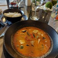 Red curry at ARROI Restaurant in Bled