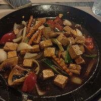 Tofu stir fry at ARROI Restaurant in Bled