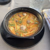 Vegetable Tom Yum soup  at ARROI Restaurant in Bled