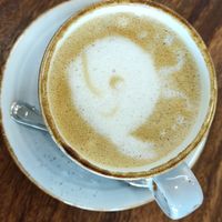 Hazelnut latte art whale 🐳 at Soul Kind Cafe in West Singapore