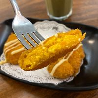 pumpkin croquettes  at Soul Kind Cafe in West Singapore
