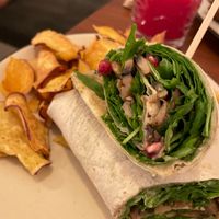 Vegan wrap at Hygge in Lisbon