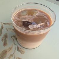 Iced Latte (with oat milk)  at Hygge in Lisbon