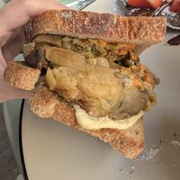 Vegan Eggplant Sandwich (part of Vegan Brunch)  at Hygge in Lisbon