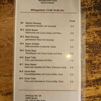 Menu at Mabuhay. at Mabuhay  in Berlin