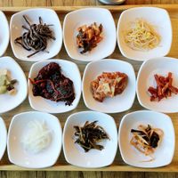side dishes - not all vegan! at Root Garden - 뿌리가든 in Gapyeong Gun