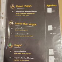 Menu pages at Veggie Tales x Wagging Tales Cafe in Hua Hin