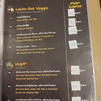 Menu pages at Veggie Tales x Wagging Tales Cafe in Hua Hin