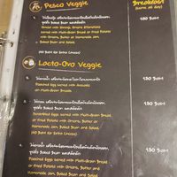 Menu pages at Veggie Tales x Wagging Tales Cafe in Hua Hin