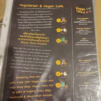 Menu pages at Veggie Tales x Wagging Tales Cafe in Hua Hin