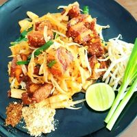 Pad Thai Faux Pork at Veggie Tales x Wagging Tales Cafe in Hua Hin