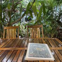 It’s mostly a garden restaurant so is a very tranquil place to sit.  at Veggie Tales x Wagging Tales Cafe in Hua Hin